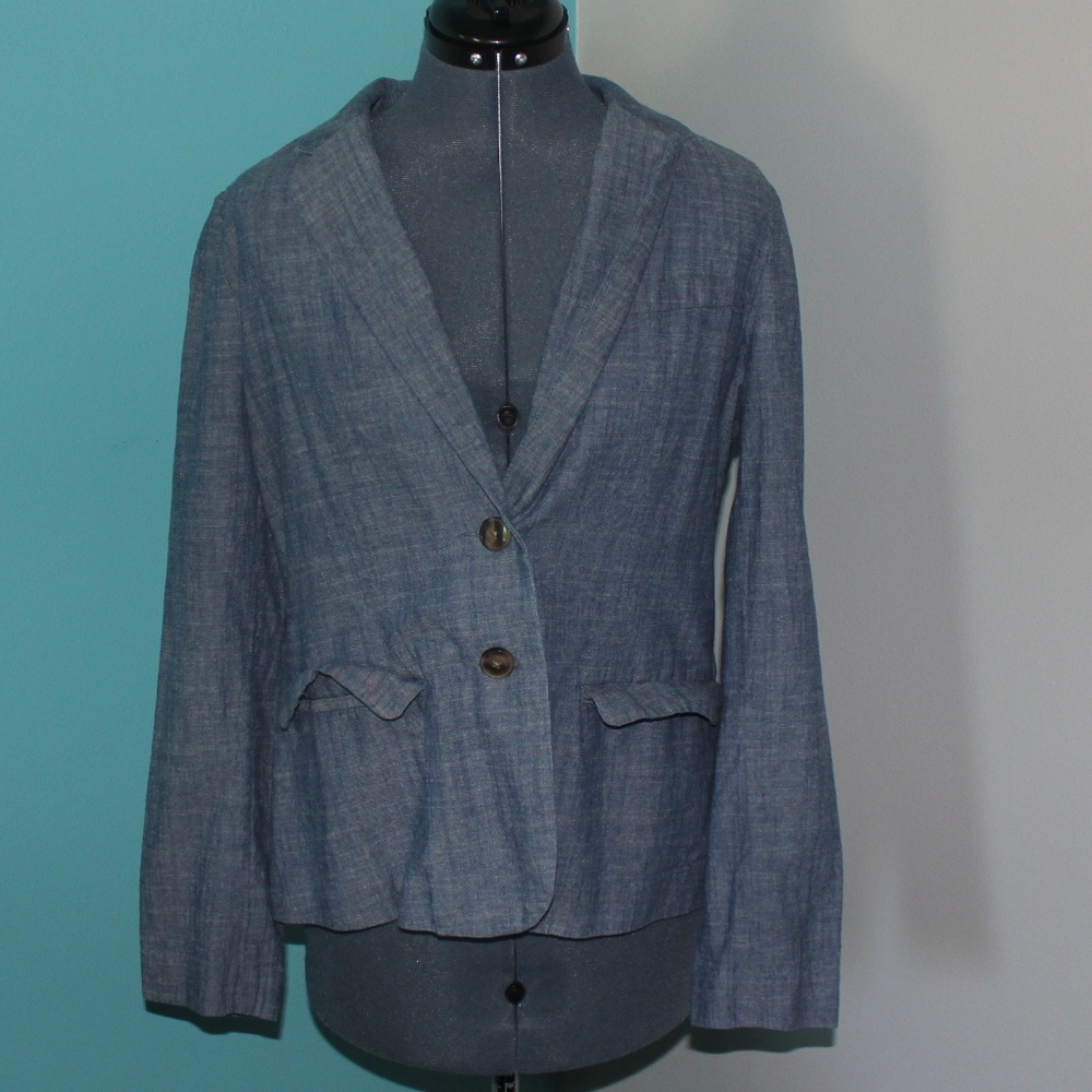 Merona Blazer Large with Polka Dot Lining